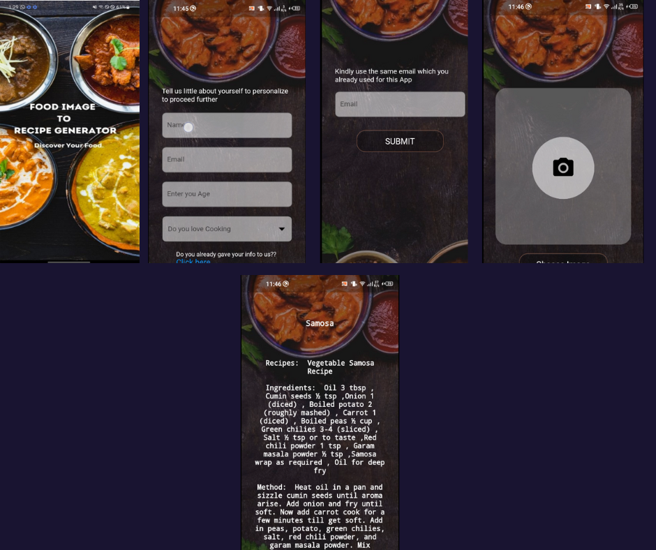 An image of the Food Image to Recipe Generator project.